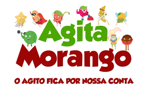 Logo Footer Agita Morango - Recreação Infantil com Animadores de Festa Infantil